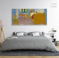 Quadro Van Gogh Quarto em Arles Decorativo Para Sala em Tecido Canvas 130x60 - Foto 6