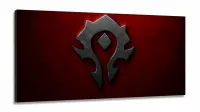 Quadro Word of Worcraft em Tecido Canvas 130x60
