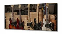 Quadros Decorativo Guitarras Fender em Tecido Canvas 130x60 - Foto 2