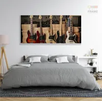 Quadros Decorativo Guitarras Fender em Tecido Canvas 130x60 - Foto 6
