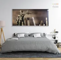 Quadros Decorativos Advocacia Deusa Escritório em Tecido Canvas 130x60 - Foto 6