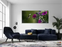 Quadros Decorativos Beija Flor em Tecido Canvas 130x60 - Foto 5