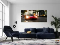 Quadros Decorativos Carro Ferrari Verm em Tecido Canvas 130x60 - Foto 5