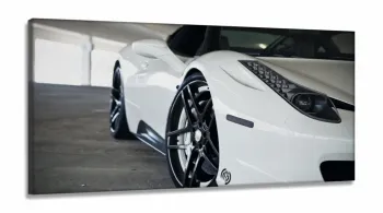 Quadros Decorativos Carros Ferrari B em Tecido Canvas 130x60
