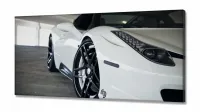 Quadros Decorativos Carros Ferrari B em Tecido Canvas 130x60 - Foto 2