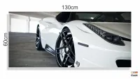 Quadros Decorativos Carros Ferrari B em Tecido Canvas 130x60 - Foto 3