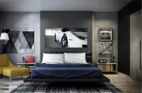 Quadros Decorativos Carros Ferrari B em Tecido Canvas 130x60 - Foto 4