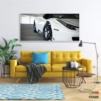 Quadros Decorativos Carros Ferrari B em Tecido Canvas 130x60 - Foto 7