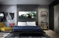 Quadros Decorativos Carros Monster em Tecido Canvas 130x60 - Foto 4