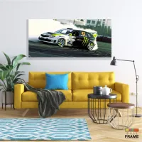 Quadros Decorativos Carros Monster em Tecido Canvas 130x60 - Foto 7