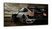 Quadros Decorativos Carros Racing em Tecido Canvas 130x60