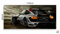 Quadros Decorativos Carros Racing em Tecido Canvas 130x60 - Foto 3