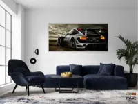 Quadros Decorativos Carros Racing em Tecido Canvas 130x60 - Foto 5