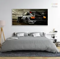 Quadros Decorativos Carros Racing em Tecido Canvas 130x60 - Foto 6