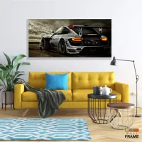 Quadros Decorativos Carros Racing em Tecido Canvas 130x60 - Foto 7