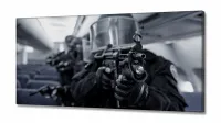 Quadros Decorativos Counter Strike Go 120x60 em Tecido Canvas 130x60 - Foto 2