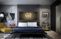 Quadros Decorativos Dente Consultório Dentista em Tecido Canvas 130x60 - Foto 4