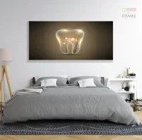 Quadros Decorativos Dente Consultório Dentista em Tecido Canvas 130x60 - Foto 6