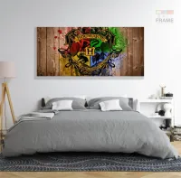 Quadros Decorativos Harry Potter em Tecido Canvas 130x60 - Foto 6
