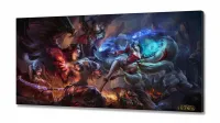 Quadros Decorativos Jogos Online Lol em Tecido Canvas 130x60 - Foto 2