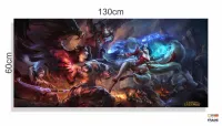 Quadros Decorativos Jogos Online Lol em Tecido Canvas 130x60 - Foto 3