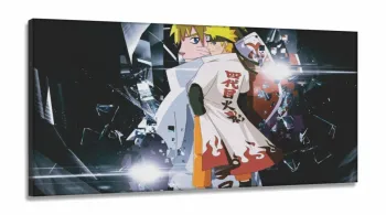 Quadros Decorativos Mangá Naruto em Tecido Canvas 130x60