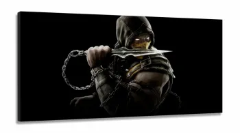 Quadros Decorativos Mortal Kombat em Tecido Canvas 130x60