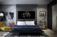 Quadros Decorativos Mortal Kombat em Tecido Canvas 130x60 - Foto 4