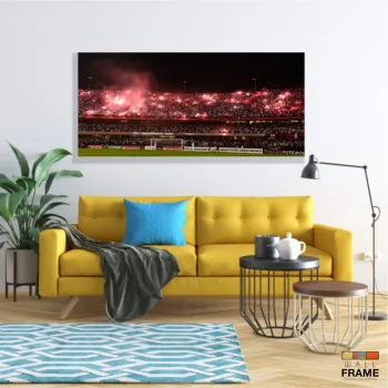 Quadros Decorativos Musica Pink Floyd em Tecido Canvas 130x60