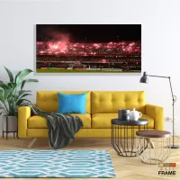 Quadros Decorativos Musica Pink Floyd em Tecido Canvas 130x60