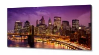 Quadros Decorativos Nova York em Tecido Canvas 130x60 - Foto 2