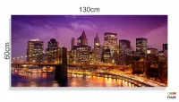 Quadros Decorativos Nova York em Tecido Canvas 130x60 - Foto 3