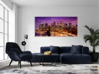 Quadros Decorativos Nova York em Tecido Canvas 130x60 - Foto 5