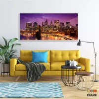 Quadros Decorativos Nova York em Tecido Canvas 130x60 - Foto 7