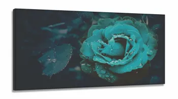 Quadros Decorativos Rosa Tiffany Botanico Sala em tecido canvas 130x60