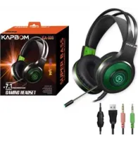 Headset Gamer Kapbom Ka-906 Com Luz Led Rgb Youtubers