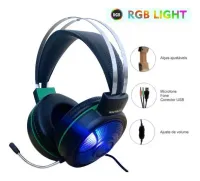 Headset Gamer Kapbom Ka-906 Com Luz Led Rgb Youtubers - Foto 3