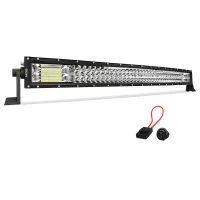 BARRA DE LED  82cm 7D 441W 39690Lm Lente Spot 30º Flood 150º + Válvula Curva PROMO