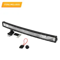 BARRA DE LED  82cm 7D 441W 39690Lm Lente Spot 30º Flood 150º + Válvula Curva PROMO - Foto 5