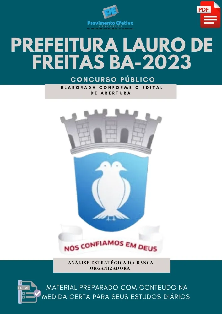 Apostila Prefeitura Lauro de Freitas BA 2023