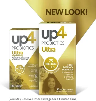 UP4 Ultra High Potency Probiotic Supplement | Powerful Digestive + Immune Support | 50 Billion CFUs Guaranteed | Non-GMO, Gluten Free, Vegan | 30 Vegetarian Capsules  - Foto 2