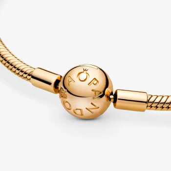 Bracelete moments gold fecho bola – Inspiração Pandora - Foto 2