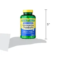 Glucosamine Chondroitin Spring Valley® Força Tripla 160unid Importado + Frete Grátis - Foto 4