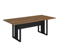 Mesa de Reunião Retangular 2000 com Tampo 40mm e Pé Quadro Start - Foto 3
