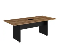 Mesa de Reunião Retangular 2000 com Tampo 40mm e Caixa para Tomadas Start - Foto 2