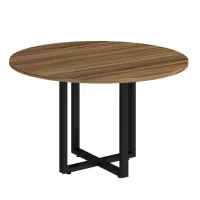 Mesa reunião circular 1200 Pé Quadro Versa - Foto 4