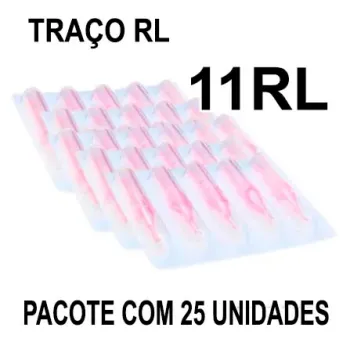 Ponteira Curta ASTON TIPS (HARD CORE) - 11RL TRAÇO - PACOTE 25 UNID. - VALIDADE 06/2026