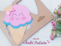 G1.419  Gabarito de Moldes em MDF  Sorvete 25cm - Foto 2