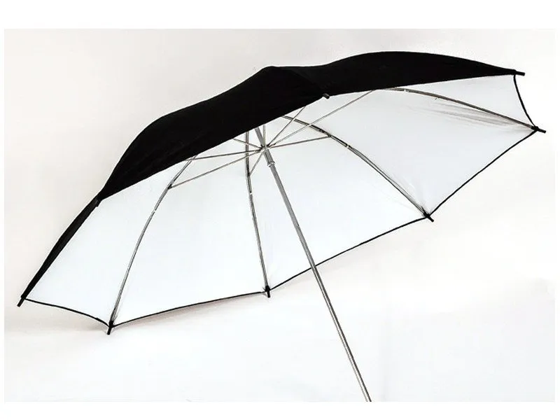 Sombrinha Greika BS-24 Refletora Preta e Prata 60cm Imagem