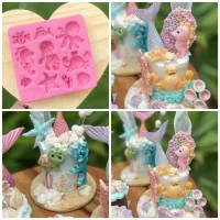 Molde de Silicone Fundo do Mar Baby 